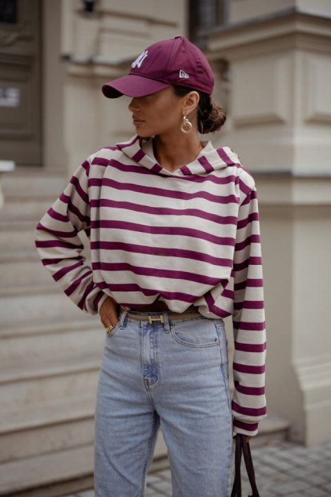 Bluza Damska Model Erith 380690829 Beige/Bordo - LaBalancia LaBalancia Bluza Damska Model Erith 380690829 Beige/Bordo - LaBalancia LaBalancia