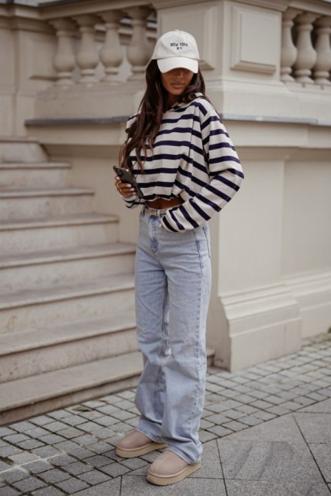 Bluza Damska Model Erith 380691656 Beige/Navy - LaBalancia LaBalancia Bluza Damska Model Erith 380691656 Beige/Navy - LaBalancia LaBalancia