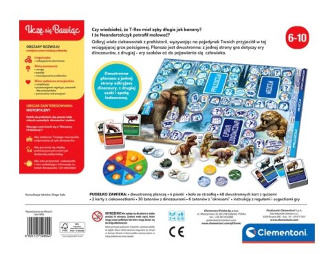 Gra planszowa Quiz Dinozaury i Prehistoria Epoka Lodowcowa Uczę się Bawiąc Język Polski Clementoni 50804 Clementoni Gra planszowa Quiz Dinozaury i Prehistoria Epoka Lodowcowa Uczę się Bawiąc Język Polski Clementoni 50804 Clementoni