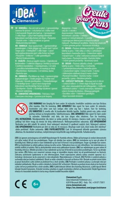 Idea Art Zestaw Mini Fabryka Długopisów Motylki Clementoni 18169 Clementoni Idea Art Zestaw Mini Fabryka Długopisów Motylki Clementoni 18169 Clementoni