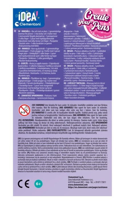 Idea Art Zestaw Mini Fabryka Długopisów Najlepsi Przyjaciele Clementoni 18162 Clementoni