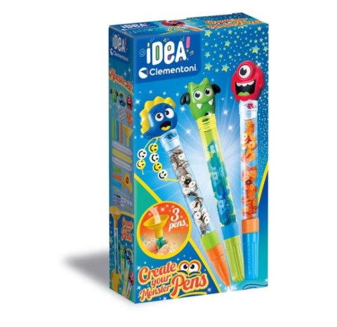 Idea Art Zestaw Mini Fabryka Monster Długopisów Potwory Clementoni 18833 Clementoni