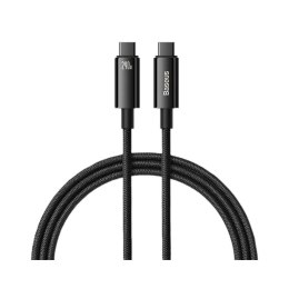 Kabel przewód USB-C PD 3.1 E-Marker 1m Baseus Tungsten Gold CAWJ040001 z obsługą szybkiego ładowania 240W Baseus