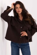 Koszula Damska Model IT-KS-FL5779.87 Dark Brown - Rue Paris Rue Paris