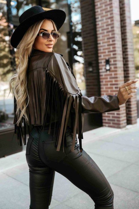 Kurtka Damska Model 624-4 Czekolada - Numoco Numoco Kurtka Damska Model 624-4 Czekolada - Numoco Numoco