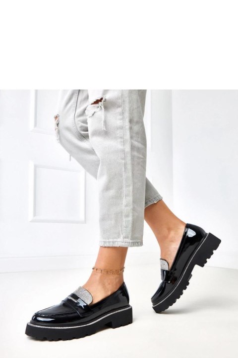 Mokasyny Model Laures 20822-8A Black Lakier - Solea Solea