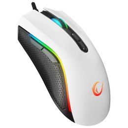 Mysz przewodowa Rampage SMX-R44V2 gamingowa 12800 DPI RGB LED 1K Hz HUANO biała Rampage