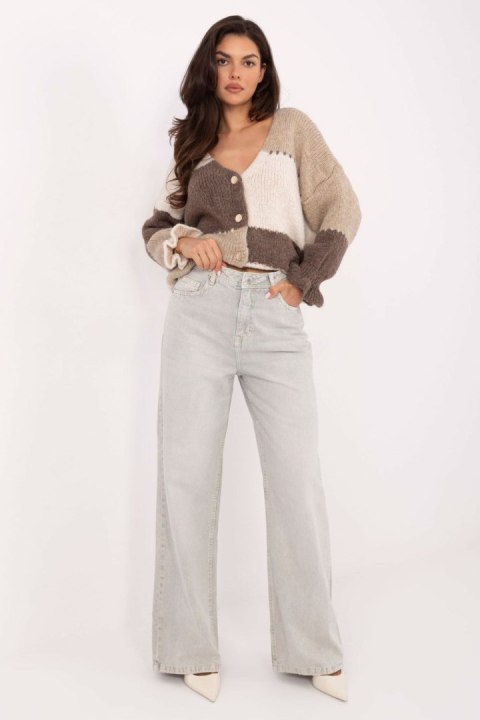 Spodnie Jeansy Damskie Model D80028BB62487A1 Light Grey - Sublevel Sublevel Spodnie Jeansy Damskie Model D80028BB62487A1 Light Grey - Sublevel Sublevel