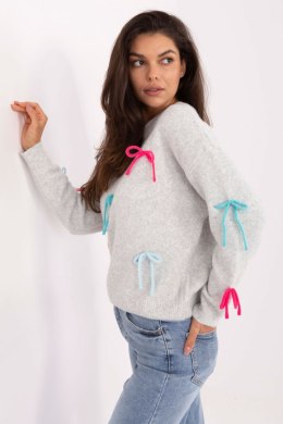 Sweter Damski Model PM-SW-SC82.41 Light Grey - Factory Price Factory Price