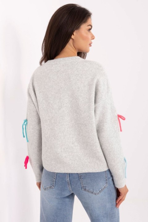 Sweter Damski Model PM-SW-SC82.41 Light Grey - Factory Price Factory Price