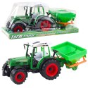 Traktor Pojazd Rolniczy Farmerski Z Siewnikiem Zielony 34cm LEAN Toys
