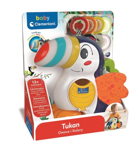 Zabawka Interaktywna Tukan Adrian Owoce i Kolory Sorter Żetony Język Polski Clementoni 50383 Clementoni Zabawka Interaktywna Tukan Adrian Owoce i Kolory Sorter Żetony Język Polski Clementoni 50383 Clementoni