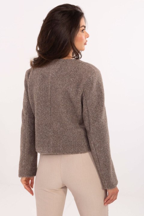 Żakiet IT-KR-FL9586.64 Dark Beige - Rue Paris Rue Paris