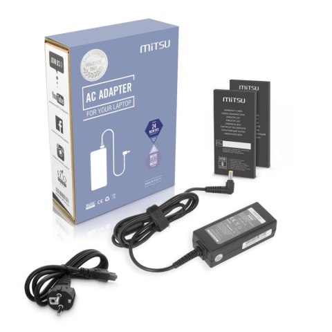 Zasilacz sieciowy Mitsu 20V 2A (5.5x2.5) 40W do notebooka MSI, Medion, Lenovo Mitsu Zasilacz sieciowy Mitsu 20V 2A (5.5x2.5) 40W do notebooka MSI, Medion, Lenovo Mitsu