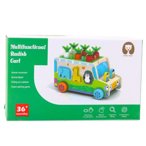 Auto Edukacyjne Drewniane Sorter Kształty Układanka Labirynt LEAN Toys Auto Edukacyjne Drewniane Sorter Kształty Układanka Labirynt LEAN Toys
