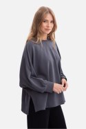 Bluza Damska Model B306 Stal - BeWear BeWear Bluza Damska Model B306 Stal - BeWear BeWear