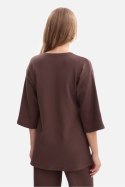 Bluzka Model B301 Brown - BeWear BeWear Bluzka Model B301 Brown - BeWear BeWear