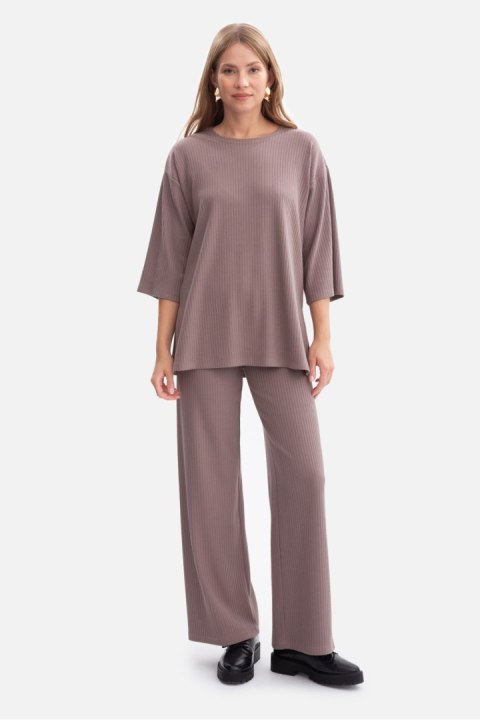 Bluzka Model B301 Cacao - BeWear BeWear Bluzka Model B301 Cacao - BeWear BeWear