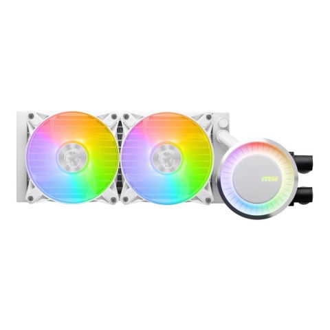 Chłodzenie wodne MSI MAG CORELIQUID E240 WHITE ARGB 2x120mm MSI Chłodzenie wodne MSI MAG CORELIQUID E240 WHITE ARGB 2x120mm MSI