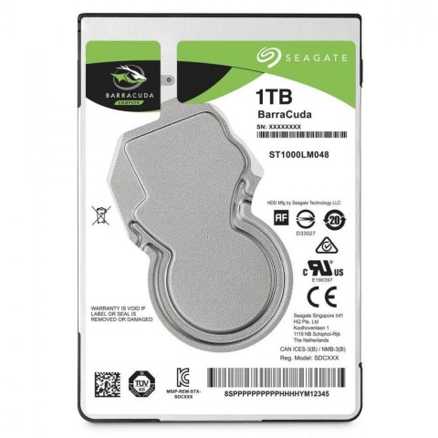 Dysk SEAGATE BarraCuda® ST1000LM048 1TB 2.5" 5400 128MB SATA Seagate Dysk SEAGATE BarraCuda® ST1000LM048 1TB 2.5" 5400 128MB SATA Seagate