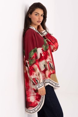 Koszula Damska Model IT-KS-18729.12 Bordo - Rue Paris Rue Paris