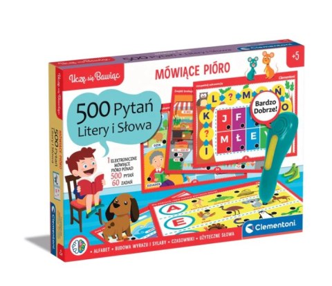 Mówiące Pióro 500 Pytań Litery i Słowa Uczę się Bawiąc Język Polski Clementoni 50780 Clementoni Mówiące Pióro 500 Pytań Litery i Słowa Uczę się Bawiąc Język Polski Clementoni 50780 Clementoni