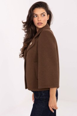 Płaszcz Damski Model IT-KR-FL8159.24 Brown - Rue Paris Rue Paris