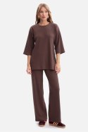 Spodnie Damskie Model B300 Brown - BeWear BeWear Spodnie Damskie Model B300 Brown - BeWear BeWear