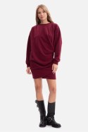 Sukienka Model B298 Burgund - BeWear BeWear Sukienka Model B298 Burgund - BeWear BeWear