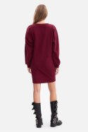 Sukienka Model B298 Burgund - BeWear BeWear Sukienka Model B298 Burgund - BeWear BeWear