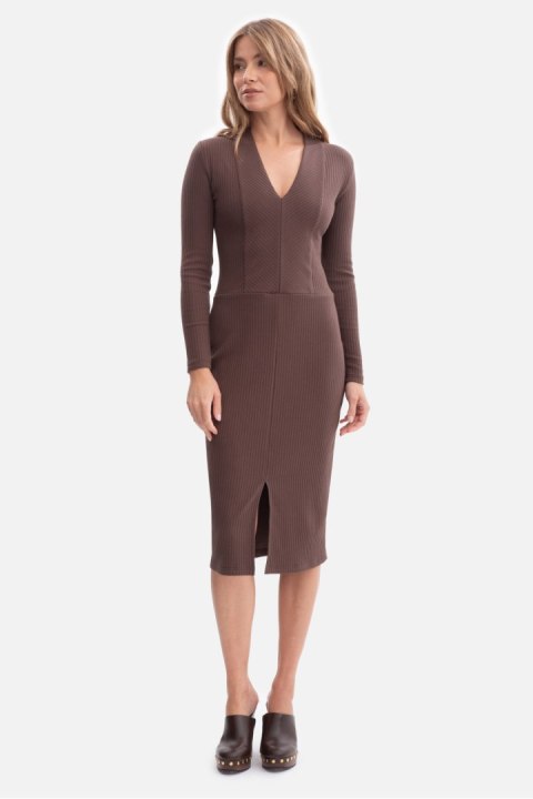 Sukienka Model B307 Brown - BeWear BeWear Sukienka Model B307 Brown - BeWear BeWear