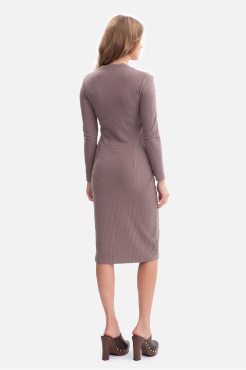 Sukienka Model B307 Cacao - BeWear BeWear Sukienka Model B307 Cacao - BeWear BeWear