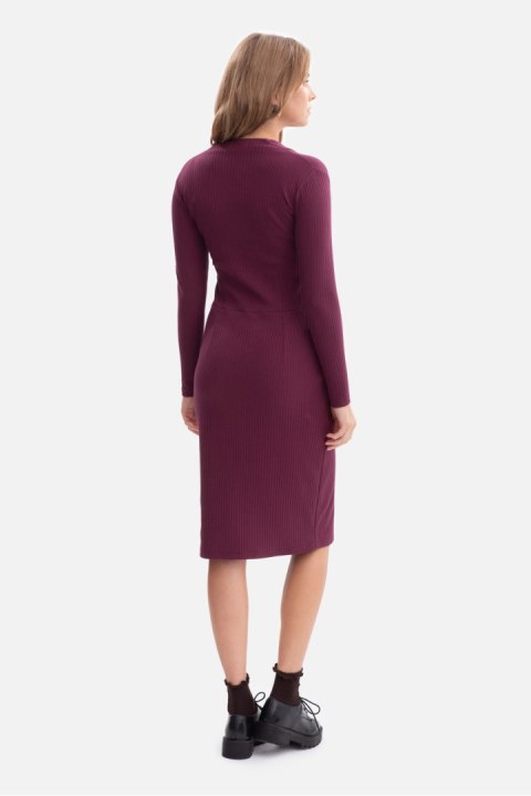 Sukienka Model B307 Śliwka - BeWear BeWear Sukienka Model B307 Śliwka - BeWear BeWear