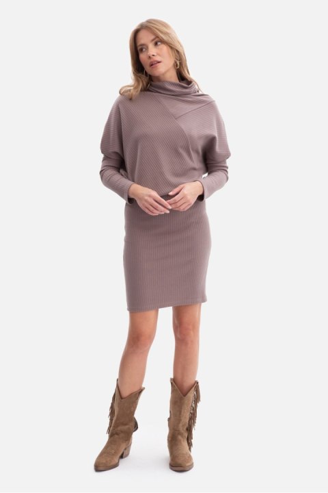 Sukienka Model B309 Cacao - BeWear BeWear Sukienka Model B309 Cacao - BeWear BeWear