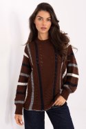 Sweter Damski Model IT-SW-93115.13 Brown - Factory Price Factory Price Sweter Damski Model IT-SW-93115.13 Brown - Factory Price Factory Price