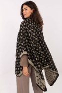 Sweter Poncho Model AT-PN-7661.89 Black/Beige - Factory Price Factory Price