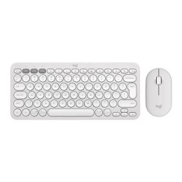 Zestaw bezprzewodowy klawiatura + mysz Logitech Pebble 2 Combo biały Logitech