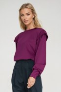 Bluza z wysokimi ściągaczami BL10 Purpura - Nife Nife Bluza z wysokimi ściągaczami BL10 Purpura - Nife Nife