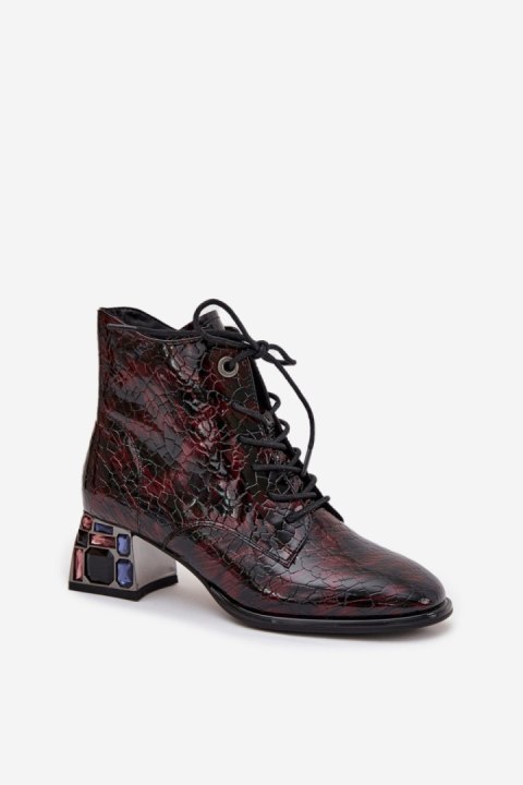 Botki Model Artiker 57C0130 Bordo - Step in style Step in style Botki Model Artiker 57C0130 Bordo - Step in style Step in style