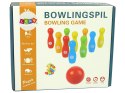 Drewniane Kręgle Gra Zręcznościowa Bowling Kręgielnia 11 El. LEAN Toys Drewniane Kręgle Gra Zręcznościowa Bowling Kręgielnia 11 El. LEAN Toys
