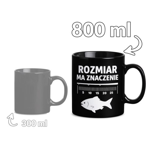 Gigantyczny Kubek dla Wędkarza - Rozmiar ma znaczenie - Kubek XXL Gigantyczny Kubek dla Wędkarza - Rozmiar ma znaczenie - Kubek XXL