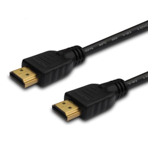 Kabel HDMI Savio CL-194 1,5m v2.0 high speed, ethernet/3D złote końcówki czarny Savio Kabel HDMI Savio CL-194 1,5m v2.0 high speed, ethernet/3D złote końcówki czarny Savio