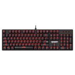Klawiatura przewodowa Defender QUEST GK-596 MECHANICZNA podświetlana gaming RGB Defender
