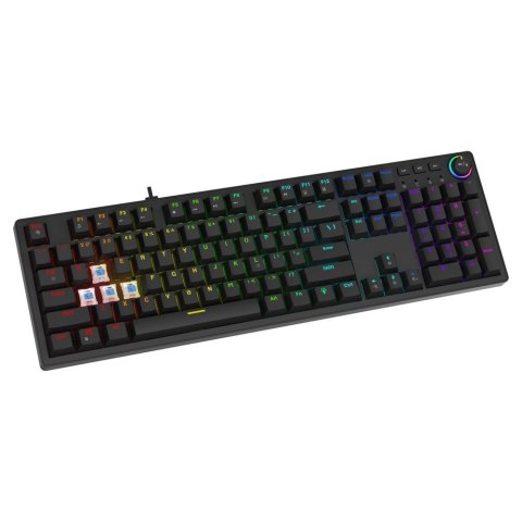 Klawiatura przewodowa SAVIO STYX Outemu Blue mechaniczna Hot Swap RGB Savio Klawiatura przewodowa SAVIO STYX Outemu Blue mechaniczna Hot Swap RGB Savio