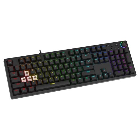 Klawiatura przewodowa SAVIO STYX Outemu Brown mechaniczna Hot Swap RGB Savio Klawiatura przewodowa SAVIO STYX Outemu Brown mechaniczna Hot Swap RGB Savio