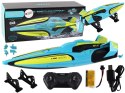 Łódź Wodna RC 2.4G Żółto-Turkusowa Wodoodporna Pilot Do Sterowania LEAN Toys Łódź Wodna RC 2.4G Żółto-Turkusowa Wodoodporna Pilot Do Sterowania LEAN Toys