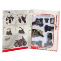 Motocykl Do Składania Skręcania Metal 1:14 DIY Czarny Złote Elementy LEAN Toys Motocykl Do Składania Skręcania Metal 1:14 DIY Czarny Złote Elementy LEAN Toys