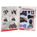 Motocykl Do Składania Skręcania Metal 1:14 DIY Niebieski LEAN Toys Motocykl Do Składania Skręcania Metal 1:14 DIY Niebieski LEAN Toys