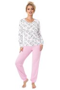 Piżama Damska Model Sheep Long Pink - Donna Donna Piżama Damska Model Sheep Long Pink - Donna Donna