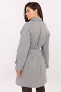 Płaszcz Damski Model IT-PL-A9589.58 White/Grey - Rue Paris Rue Paris